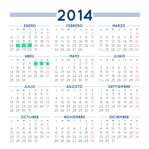 Calendario Cuadrado 2014